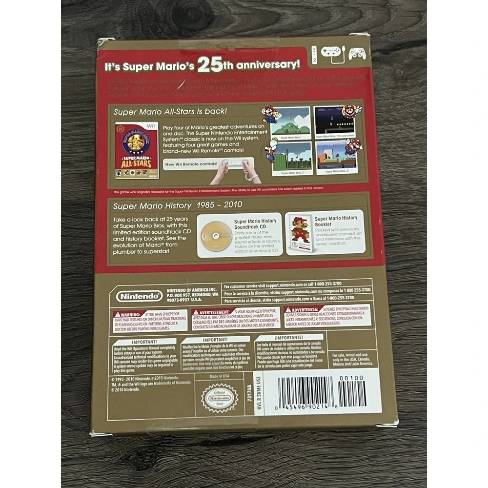 Super Mario All-Stars 25th Anniversary LIMITED EDITION (Nintendo‎ Wii) Sealed